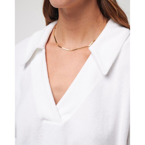 Travis Mathew SET Home Oasis Back In The Sun Baby Terry Top & Shorts White XS - Picture 4 of 16